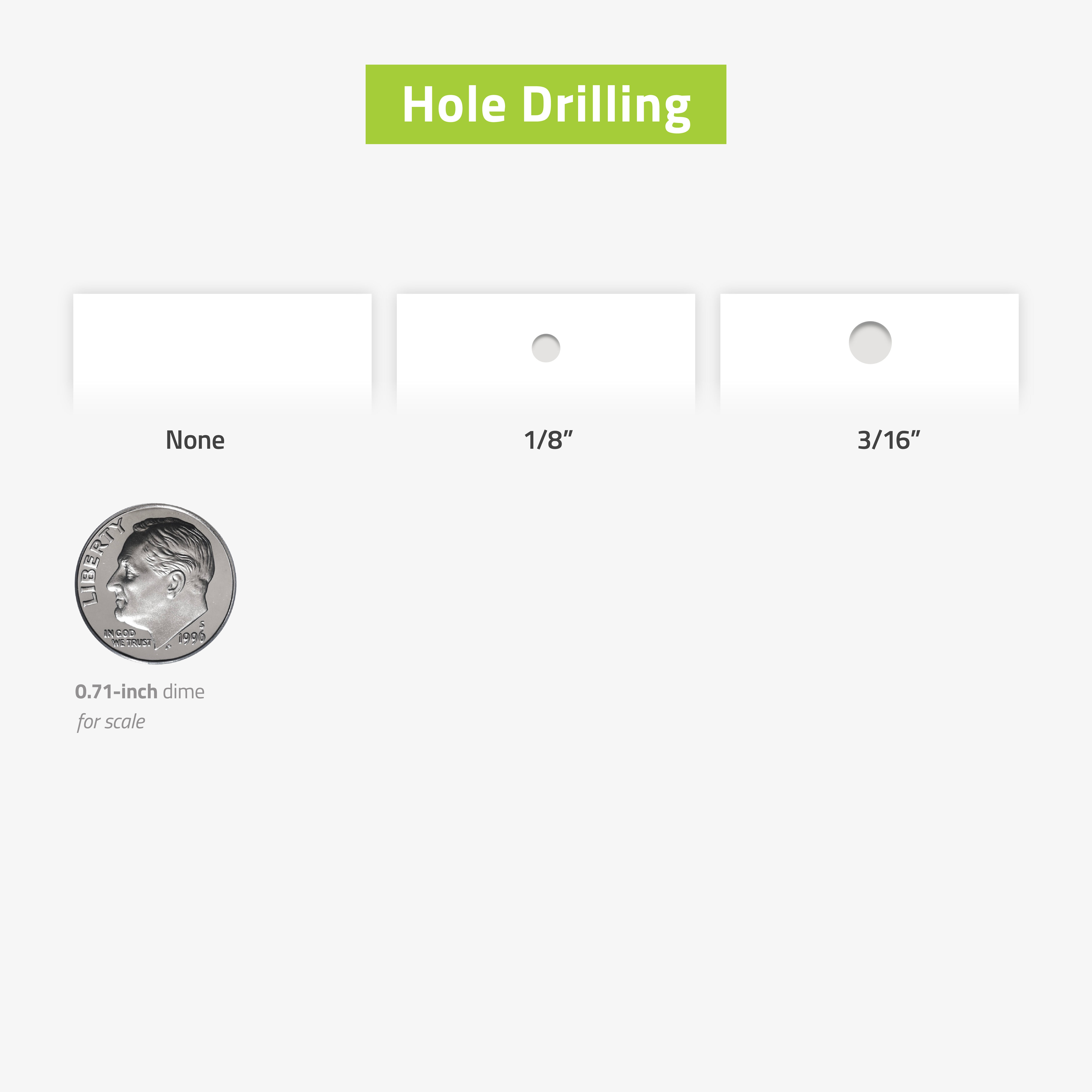 Oval Hang Tags Hole Drilling